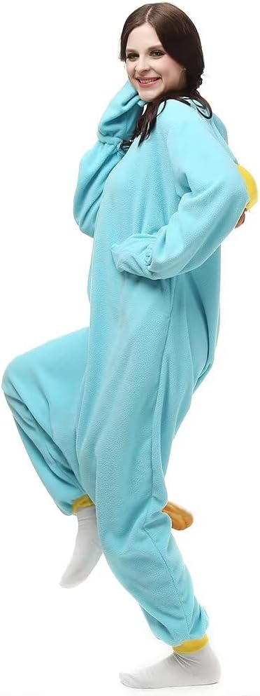 Onesie Tier Erwachsene Unisex Tieroutfit Cosplay Pyjamas Karneval kostüm M 117-zip, M 117-zip