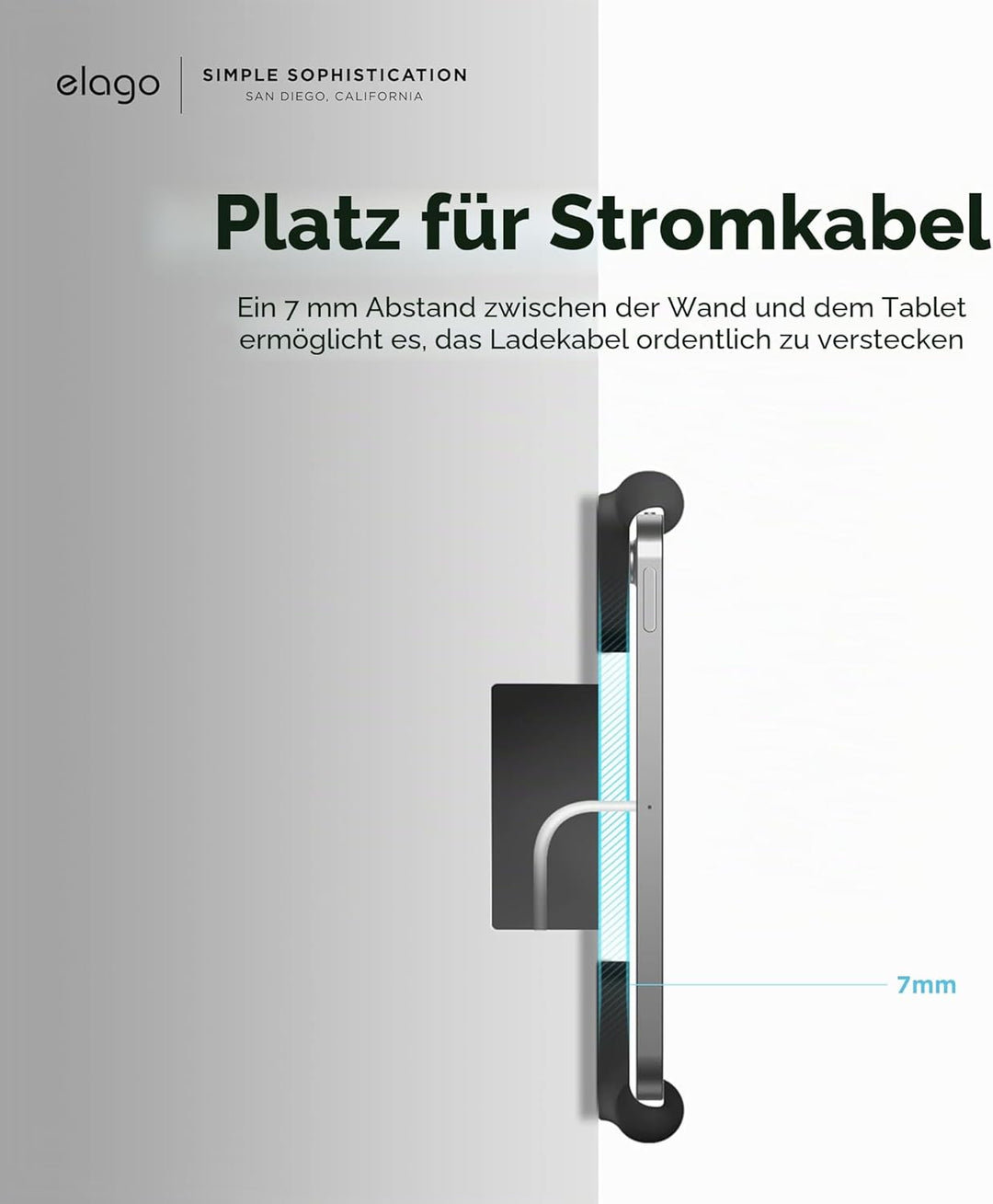 elago Home Hub Mount Tablet Wandhalterung Kompatibel mit Apple iPad, iPad Air/Pro, Samsung Galaxy Ta