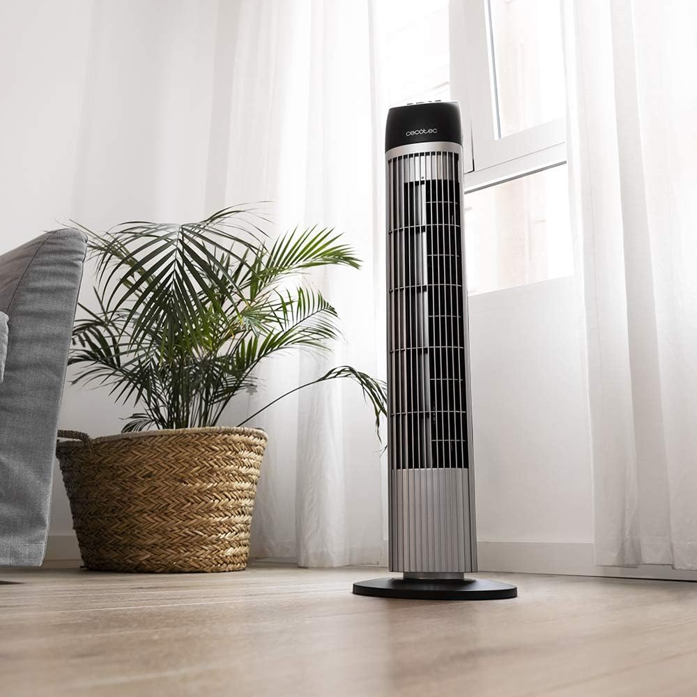 Cecotec Turmventilator mit Timer EnergySilence 850 Skyline, 45 W, 33'' (84 cm) Höhe, Kupfermotor, 3