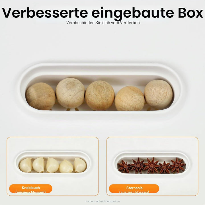 EurHomePlus Reisspender 6kg/10kg Food Storage Box Reisvorratsbehälter, Messbecher mit Skala, Luftdic