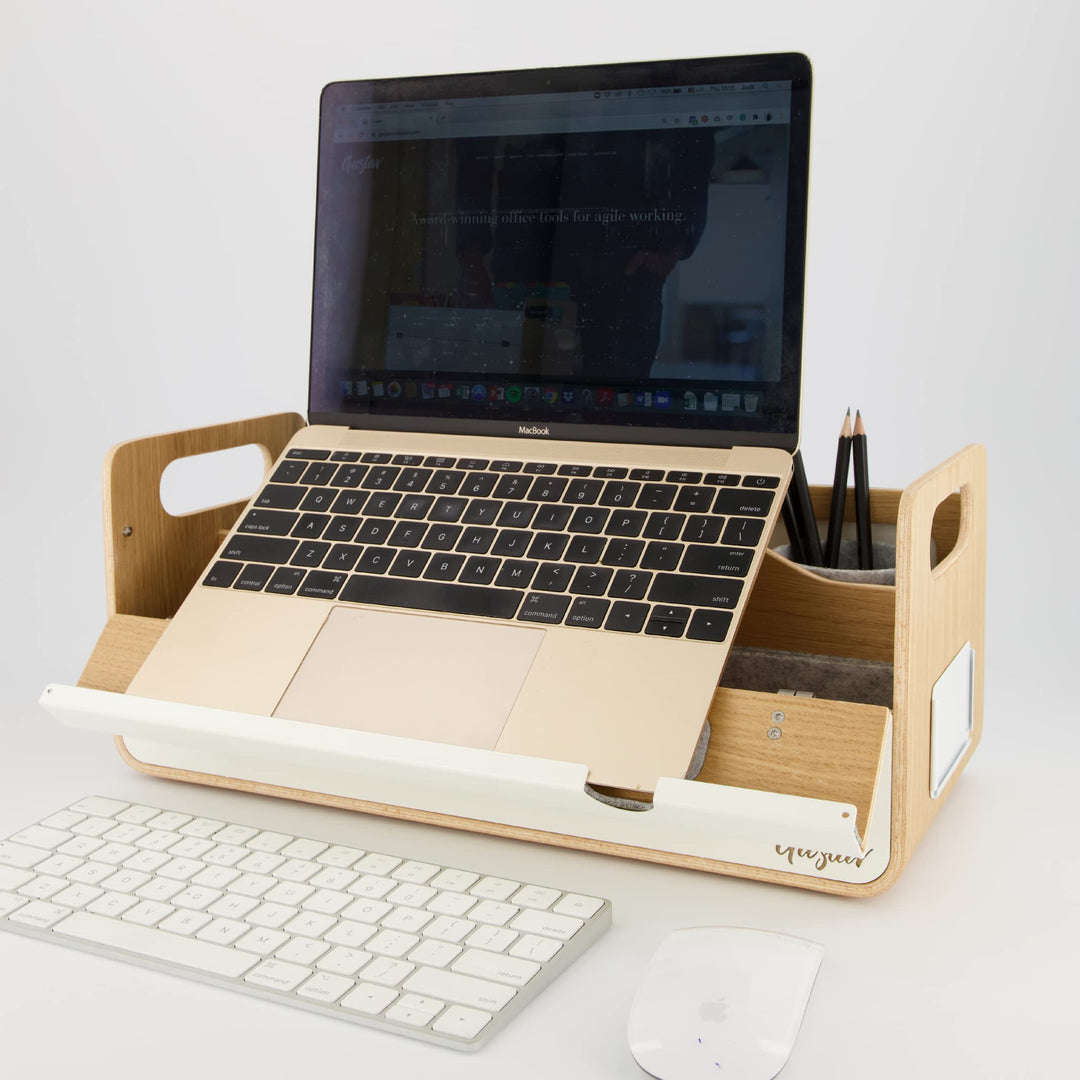 Gustav Laptop Ständer und Organizer