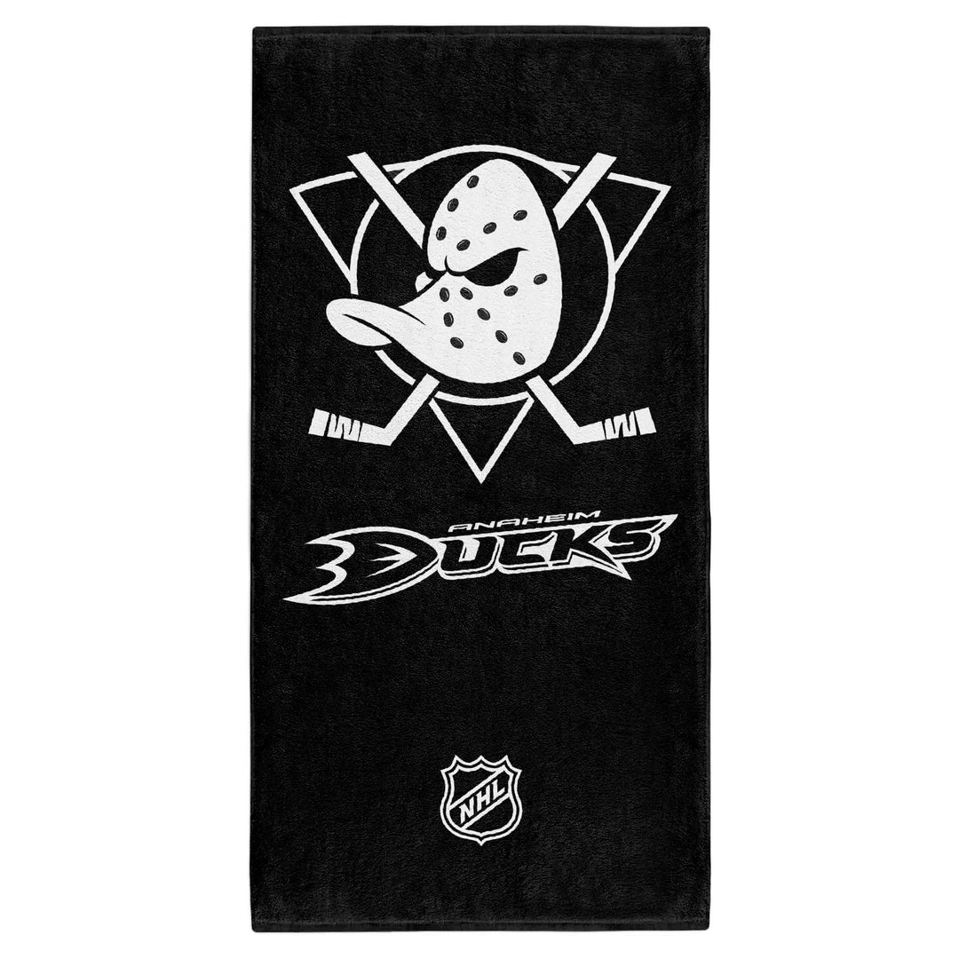 Anaheim Mighty Ducks NHL Duschtuch Handtuch Badetuch in 70 x 140 cm, 100 % Baumwolle