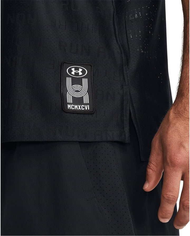 Under Armour Herren Run Everywhere Singlet Laufbekleidung Tank-Top Schwarz - L