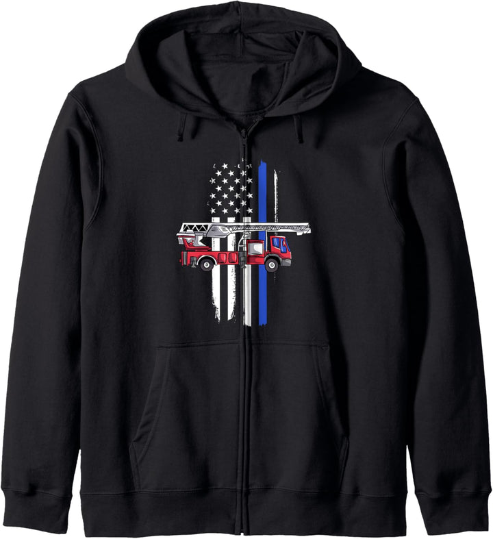 Notfall Fahrzeug Geschenk Jungen Feuerwehrauto Kapuzenjacke