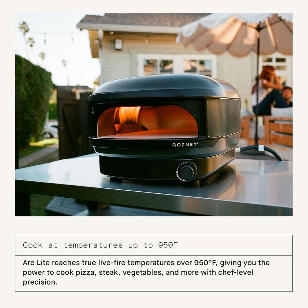 Gozney Arc Lite Outdoor Pizza Oven, Propane Gas Pizza Oven, Precision Flame Control, Cooks 12" Pizza