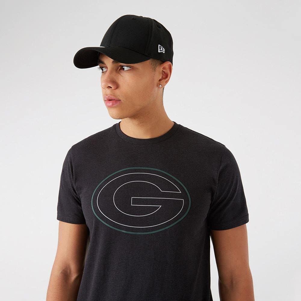 New Era Green Bay Packers NFL Jersey Outline Logo Tee T-Shirt M Dunkelgrau, M Dunkelgrau
