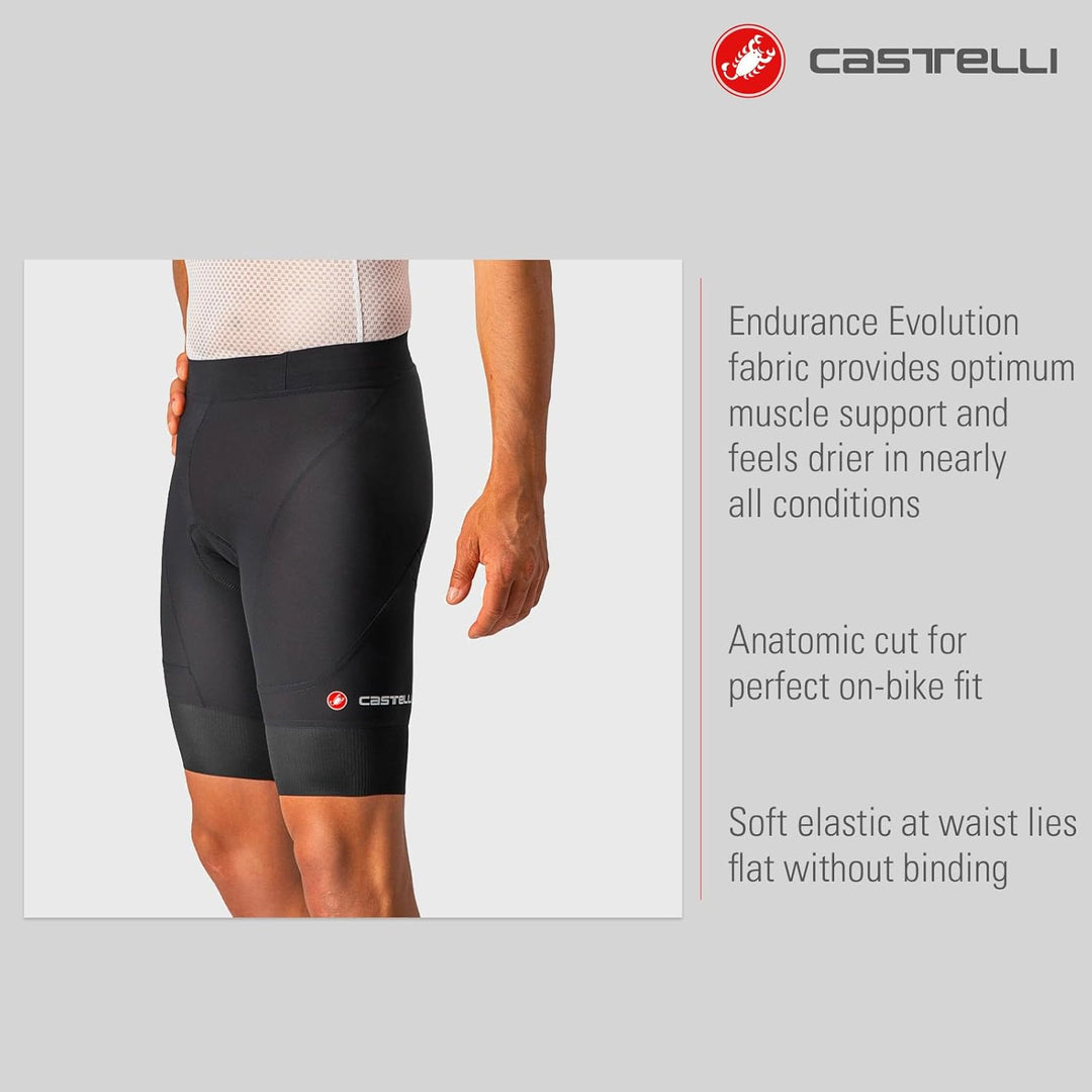 castelli Endurance 3 Fahrradshort Herren M Schwarz, M Schwarz