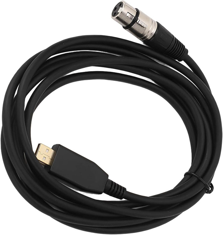USB-zu-XLR-Mikrofon-Link-Konverterkabel, Langlebiges ABS-Material für Tonstudios