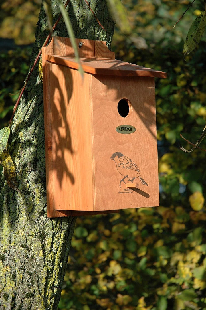 dobar® green label 22364FSCe Nistkasten "Haussperling" - Sperlingskasten Holz - Nisthilfe für Wildvö