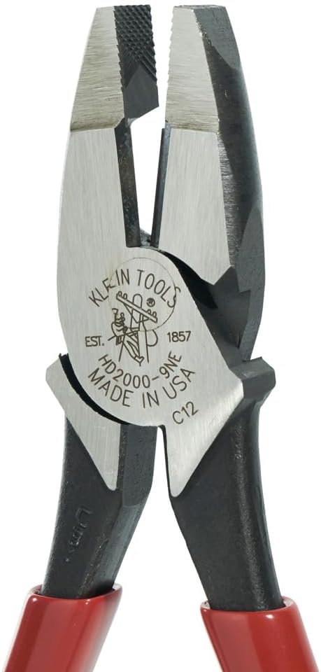 Klein Tools HD213–9 NE Seitenschneiderzange Kraftseitenschneider Zangen, 9 Zoll, HD2000-9NE Schwerze