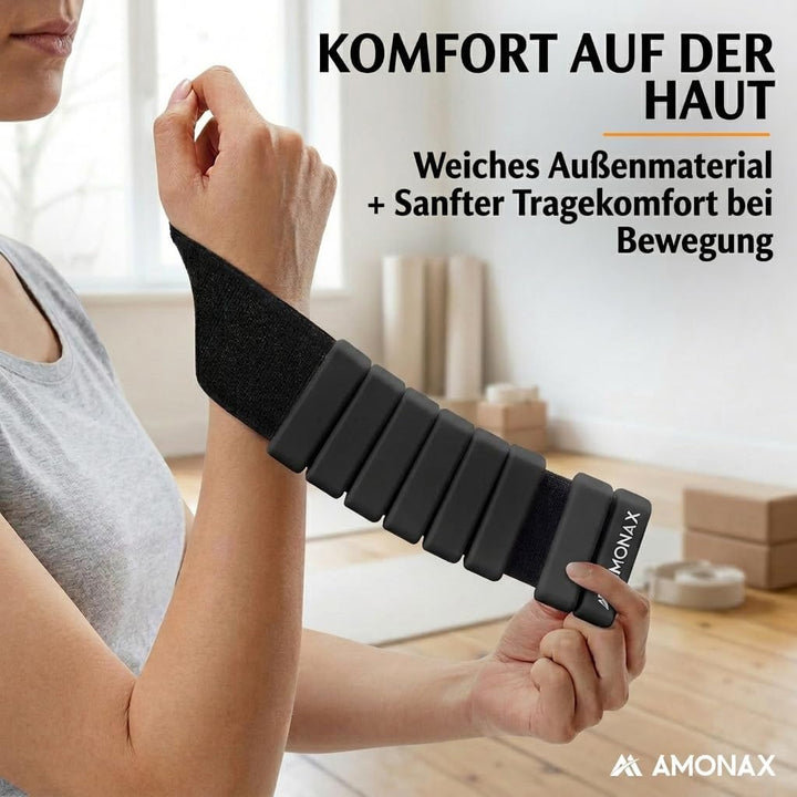 Amonax Gewichtsmanschetten Ankle Weights Set, Fitness Gewichte Für Beine Und Arme, 2x0,5kg Gewichte