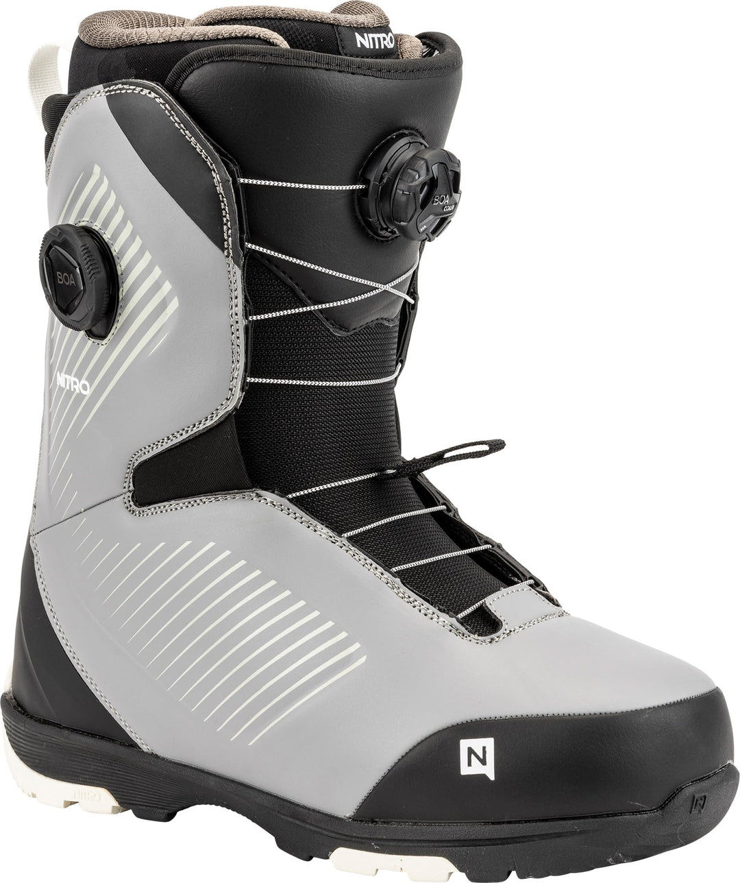 Nitro Herren Club BOA Dual Zone, All Mountain Freeride Freestyle Schnellschnürsystem Boot Snowboardb