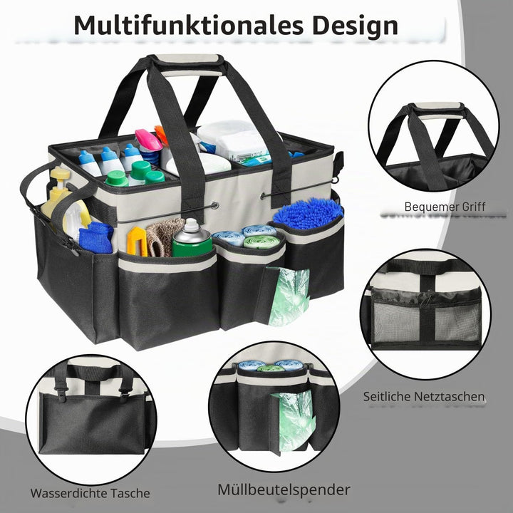 Boczif Reinigungs-Caddy-Tasche, tragbar, mit Griff, Schultergurten und Abnehmbarer Trennwand, Werkze