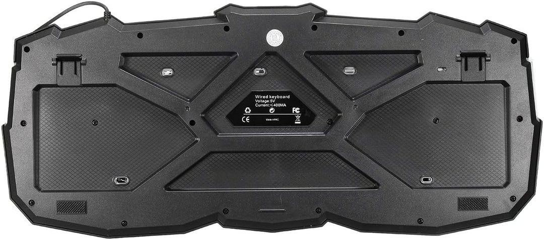 Wasserabweisende Gaming Tastatur BESTRUNNER USB Einstellbare 3 Farben LED Helligkeit Hintergrundbele