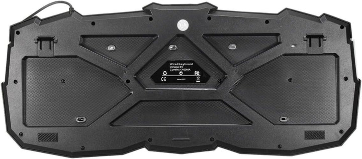 Wasserabweisende Gaming Tastatur BESTRUNNER USB Einstellbare 3 Farben LED Helligkeit Hintergrundbele