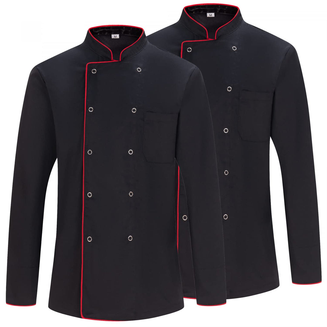 MISEMIYA - Pack 2 Einheiten -Herren Kochjacke - Herren Kochjacke - Hospitality Uniform - Ref.842 S V