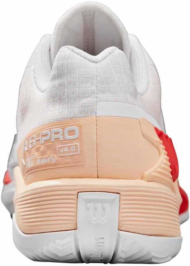 Wilson Rush Pro 4.0 Clay Damen Tennisschuhe WRS332700 39 1/3 EU White Peach, 39 1/3 EU White Peach