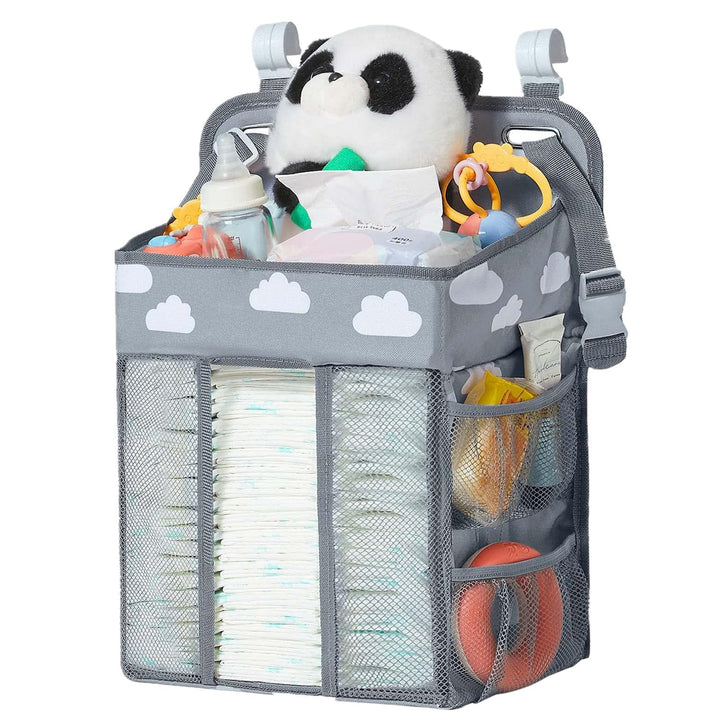 Hanging Windel Organizer, Baby Windel Caddy Organizer mit mehreren Taschen Windel-Aufbewahrungsorgan