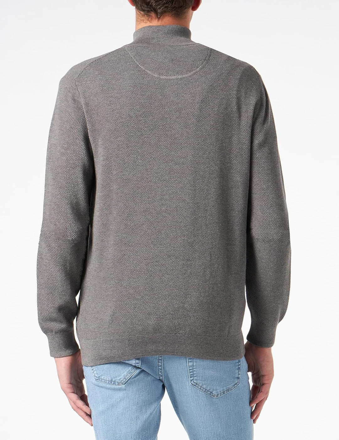 GANT Herren Cotton Pique Halfzip Pullover 3XL Dark Grey Melange, 3XL Dark Grey Melange
