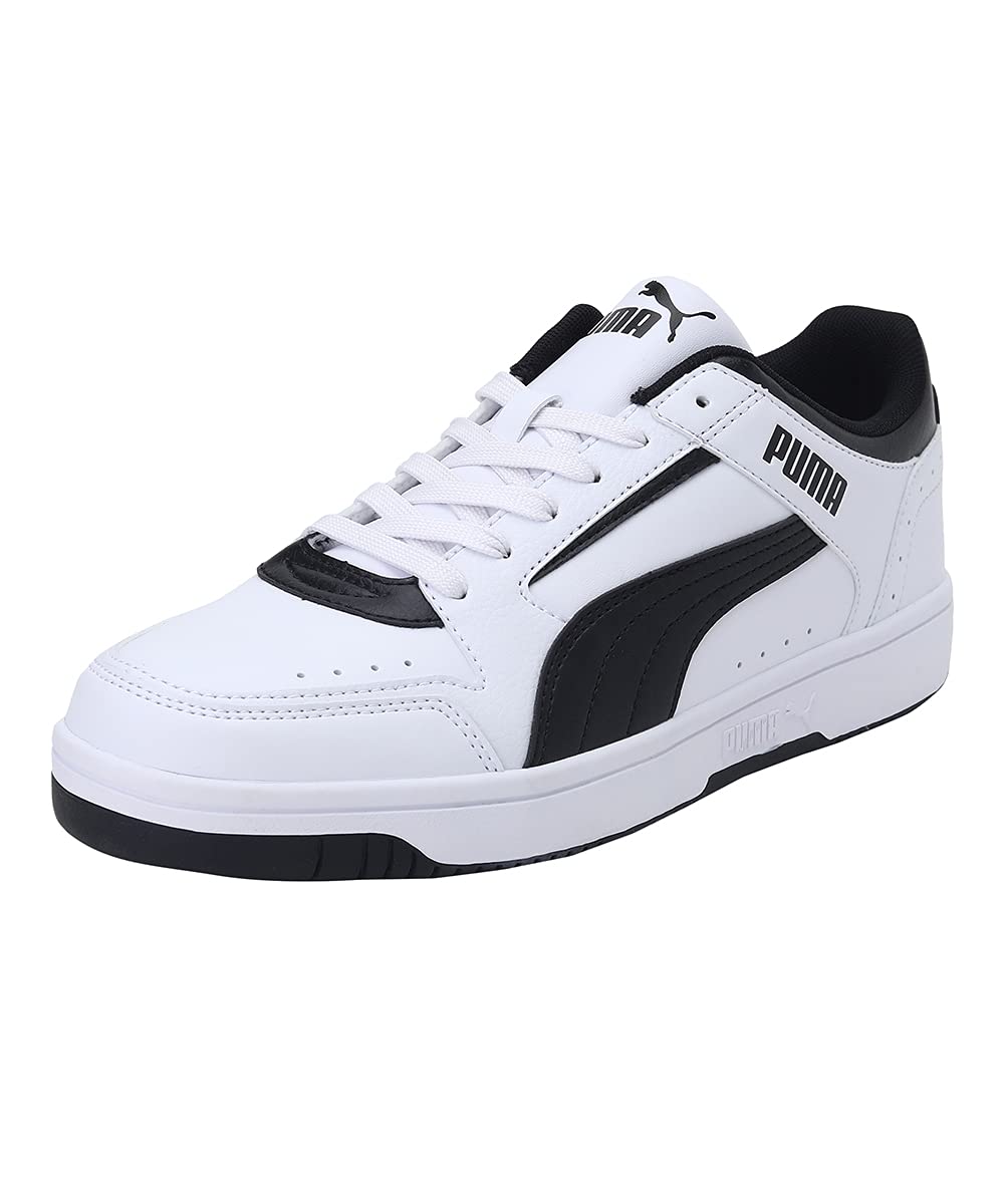 PUMA Herren Rebound Joy Low Sneaker 43 EU Puma White Puma Black, 43 EU Puma White Puma Black
