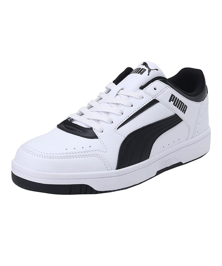 PUMA Herren Rebound Joy Low Sneaker 43 EU Puma White Puma Black, 43 EU Puma White Puma Black