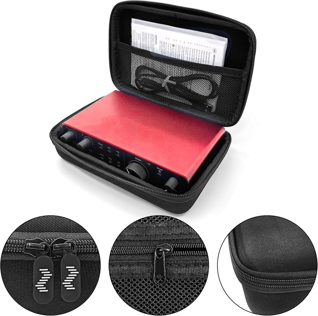 Musiin Audio-Interface-Gehäuse, kompatibel mit Focusrite Scarlett 2i2 der 4. Generation, Roland AIRA