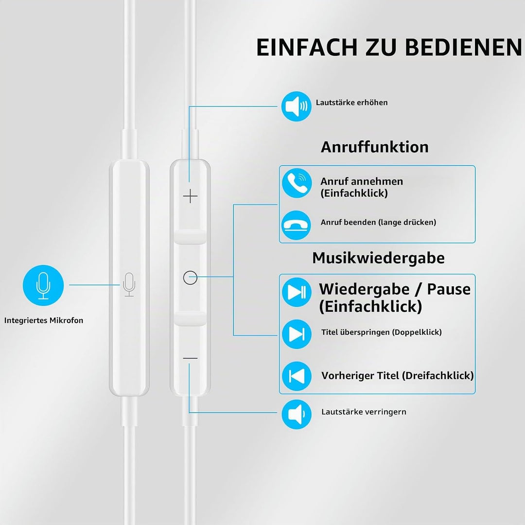 USB C Kopfhörer für Samsung Galaxy A36 A56 A26 A17 A54 A34 A35 A55 S25 Pixel 10 9 8 Pro Kopfhörer mi