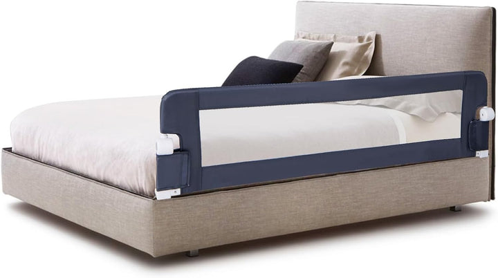 DREAMADE Bettgitter 150/120/105 cm, Kinderbettgitter Schutz, Kinderschutzgitter aus PP & Oxford, Bab