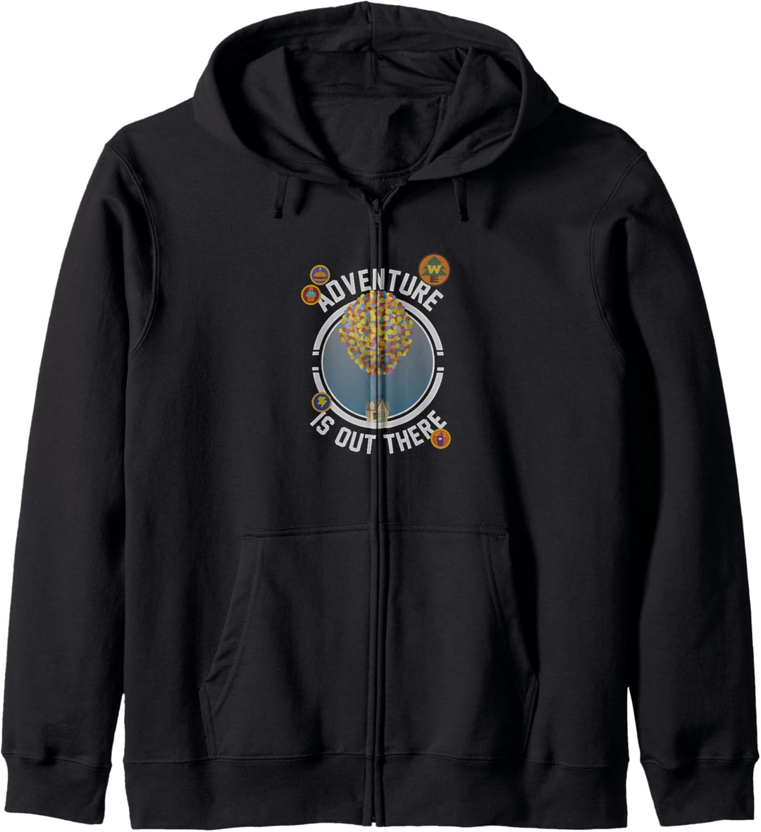 Disney Pixar Up Adventure House Circle Logo Kapuzenjacke