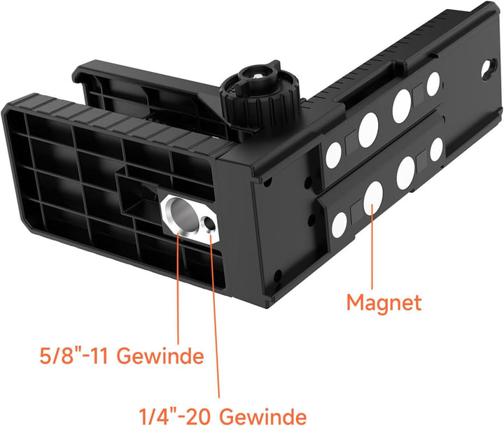 DOVOH Kreuzlinienlaser magnetisch, Heavy-Duty Multifunktional mit verstellbarer Klemme, 1/4"-20 Gewi