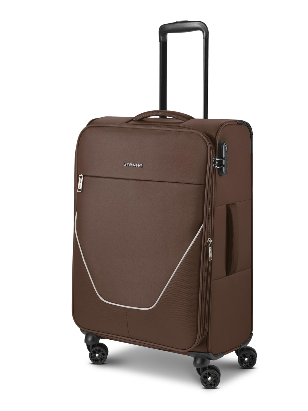 Stratic Check-in Koffer für Damen und Herren | mittelgrosser Trolley 42 x 26 x 65 cm aus hochwertige