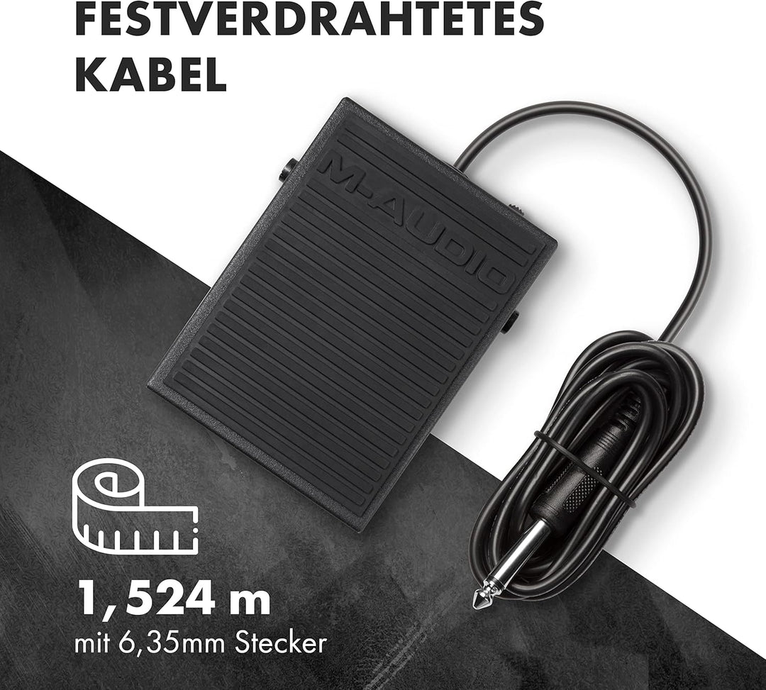 M-Audio SP-1 - Universal Sustain Pedal / Dämpferpedal für Keyboards, Schwarz, SP-1