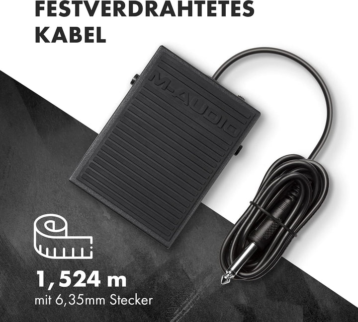 M-Audio SP-1 - Universal Sustain Pedal / Dämpferpedal für Keyboards, Schwarz, SP-1