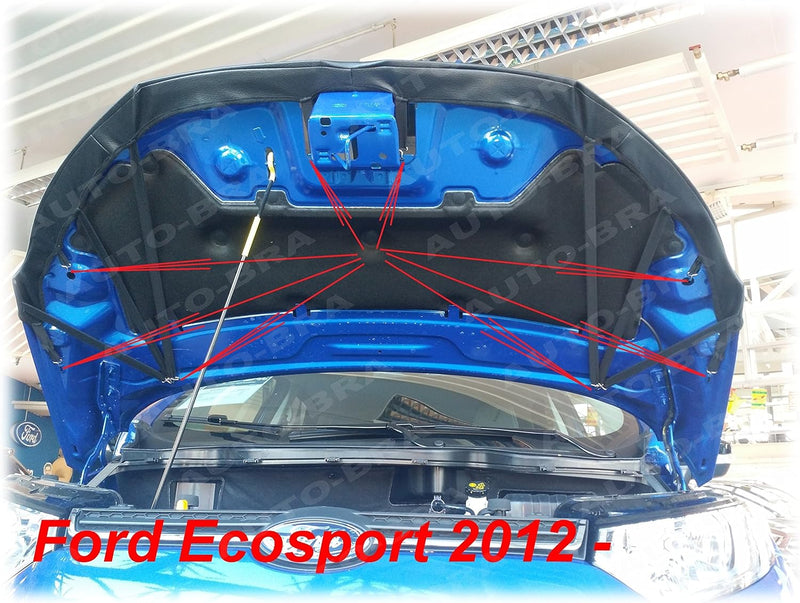 AB3-00079 Auto Bra kompatibel mit Ford Ecosport Bj. 2012-2016 Haubenbra Steinschlagschutz Tuning