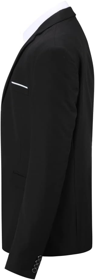 Allthemen Sakko Herren Slim Fit Sportlich Anzugjacke mit Fliege Zwei Knöpfe Herren Blazer für Busine