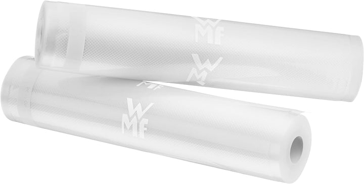 WMF Lono Vakuumierfolie 2 Rollen, Vakuumrollen für Vakuumiergerät, 600 x 30 cm, 4 lagige Folie, stru