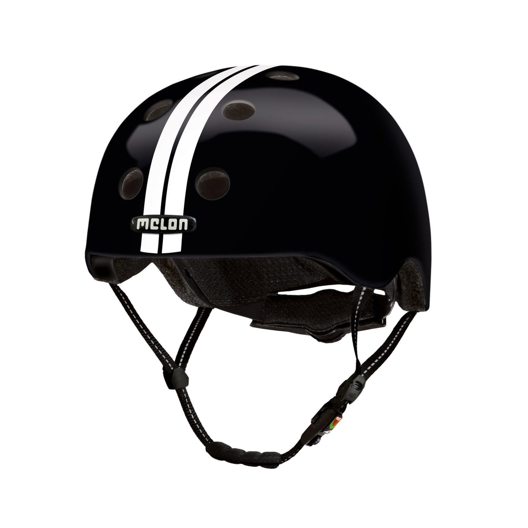 Melon »Straight White Black« Leichter und Cooler Fahrradhelm für Damen, Herren und Kinder mit maxima