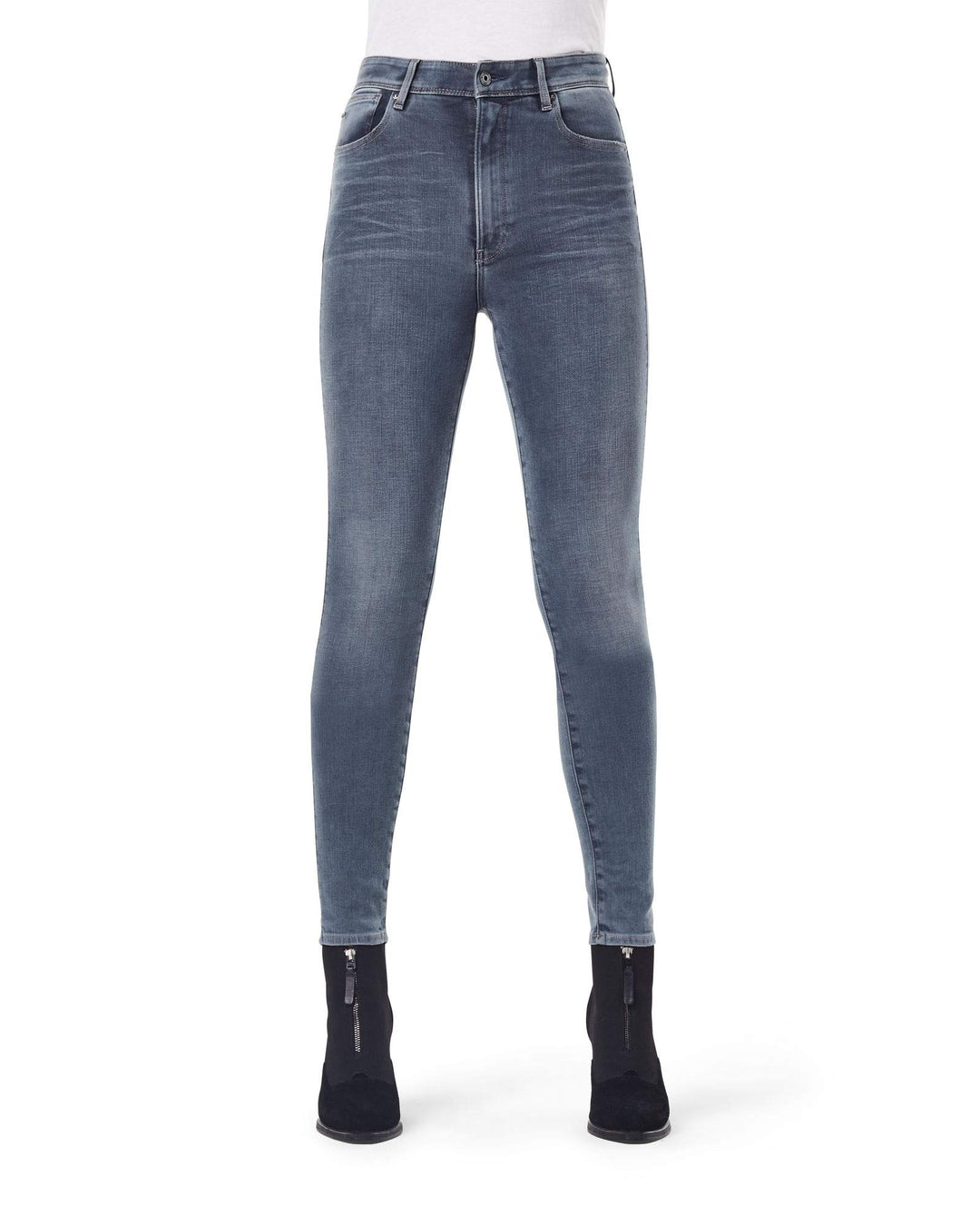 G-STAR Damen Kafey Ultra High Skinny Jeans 26W / 30L Blau (Worn in Smokey Night D15578-b604-c268), 2