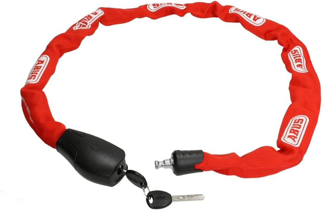 ABUS Unisex – Erwachsene 6800/85 BK 2.0 Kettenschlösser 110 cm Rot, 110 cm Rot