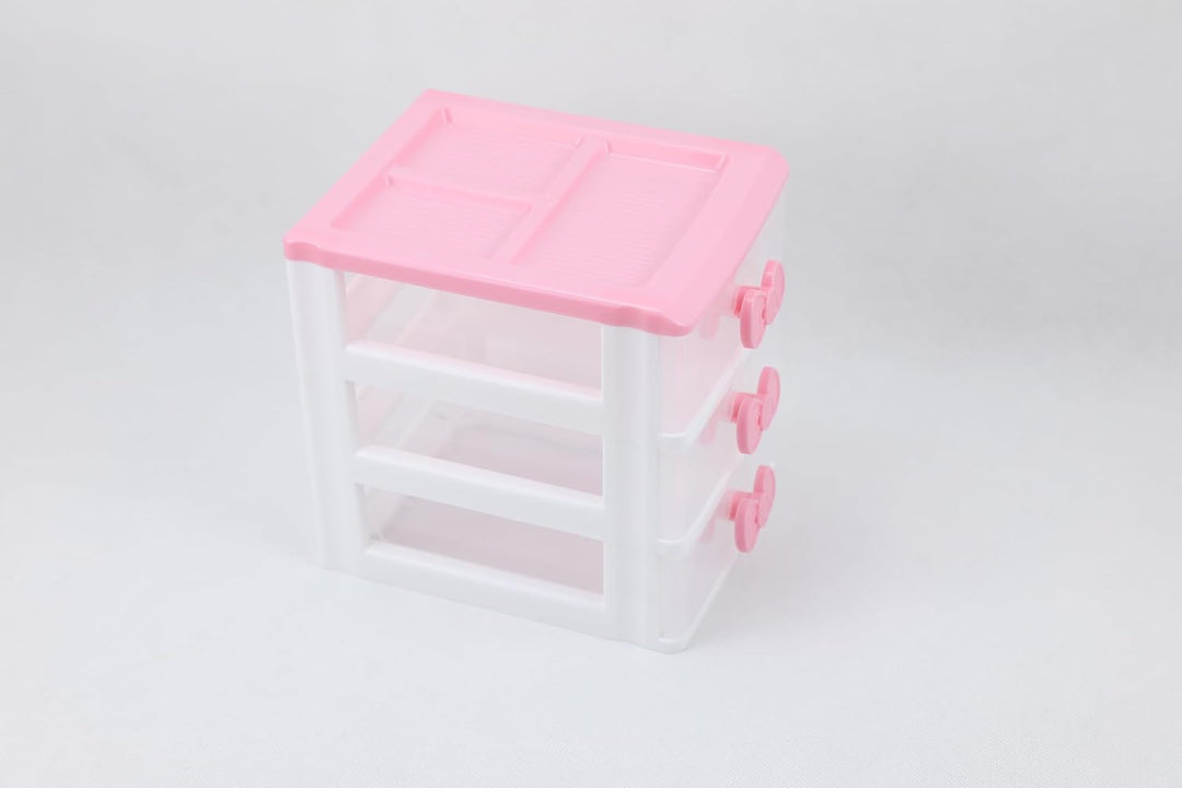 Schöne Mädchen rosa Farbe Kawaii & niedliche Desktop-Schublade Aufbewahrungsbox Empfänger Organizer