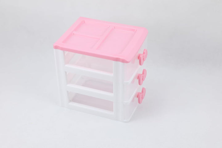 Schöne Mädchen rosa Farbe Kawaii & niedliche Desktop-Schublade Aufbewahrungsbox Empfänger Organizer