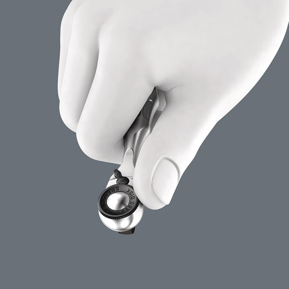 Wera 8008 A Zyklop Mini 3 Knarre mit 1/4"-Antrieb, 1/4" x 87 mm