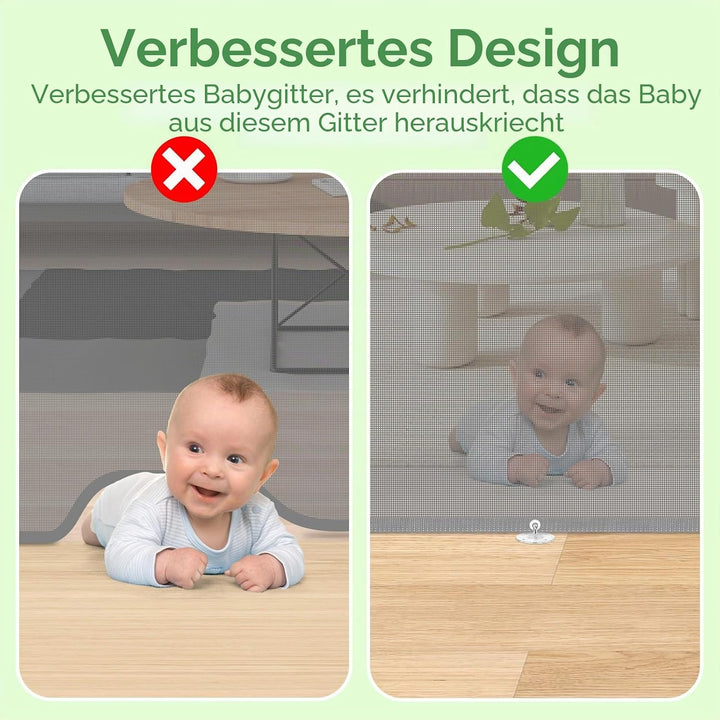 MYPIN Türschutzgitter Ausziehbar, 0-140cm Treppenschutzrollo Hund Türgitter und Baby Treppenschutzgi