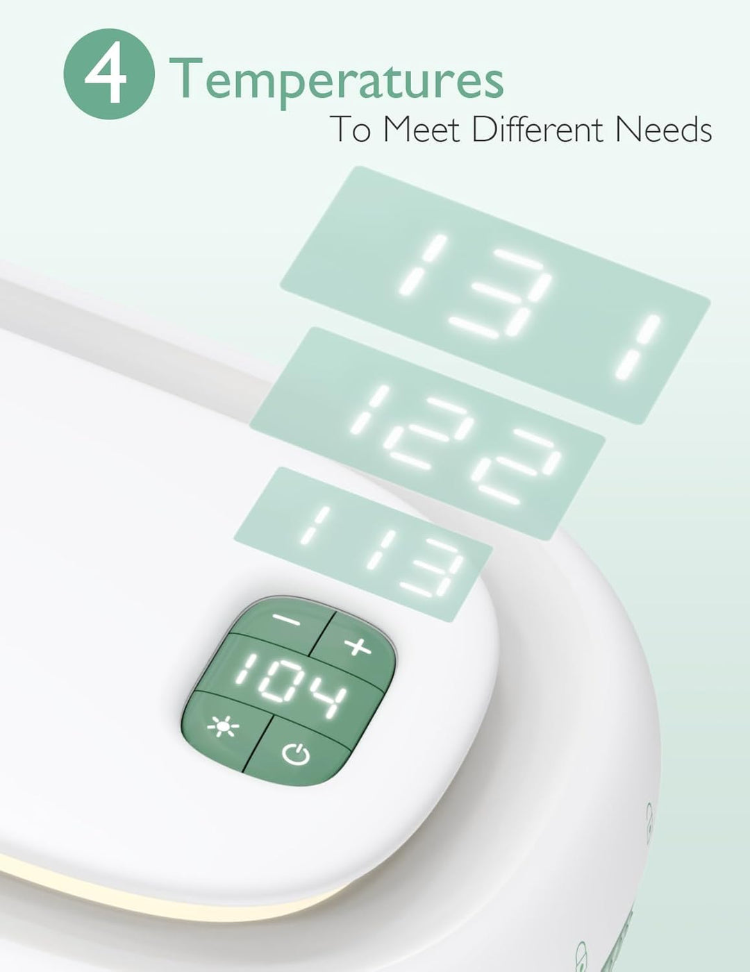 Momcozy Feuchttuch Wärmer, Federdesign, Feuchttücher Box mit grossem Fassungsvermögen, schnelles und