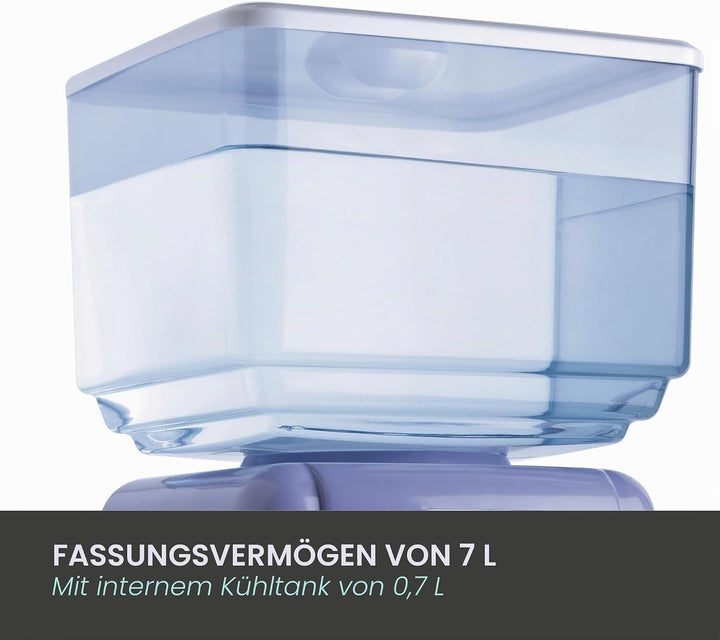 Jocca 1102 Wasserspender mit Tank, Weiss und Lila, 23x23x47,5 cm Blanco Y