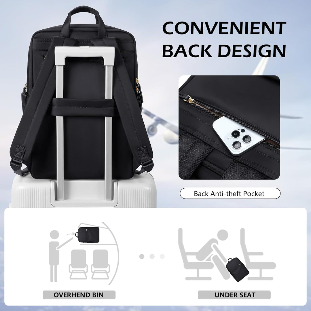 Handgepäck Rucksack, Reiserucksack Damen Herren, 18L Rucksack Flugzeug, Gross Laptop Rucksack 17.3 Z