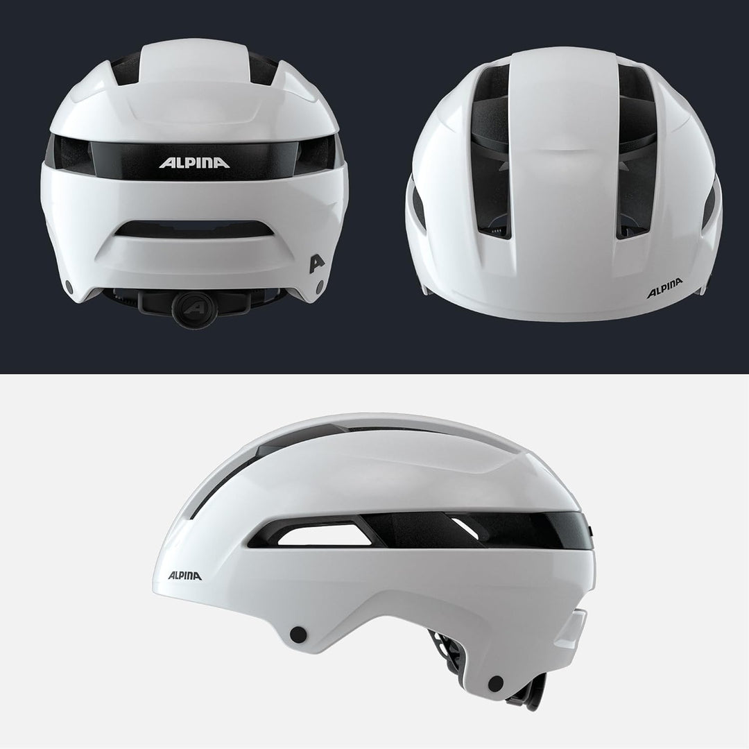 ALPINA SOHO - Extrem Robuster, Leichter & Individuell Anpassbarer Urban Fahrradhelm Für Erwachsene w