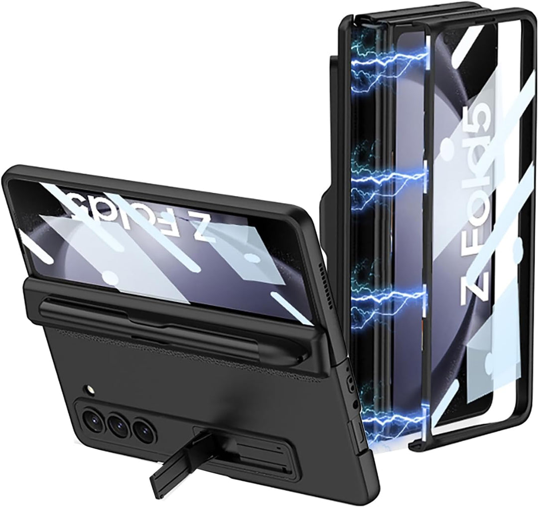 CeeEee Samsung Galaxy Z Fold5 Hülle 5g 360 Grad Vollschutz Case Built in Bildschirm Schutzhülle mit