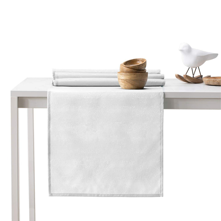 AmeliaHome Tischläufer Set 35x180 cm und 115x180 cm Lotuseffekt Wasserabweisend Schlangenhautmuster