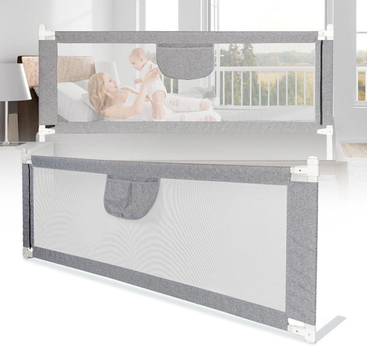 Ansobea 180cm Rausfallschutz Bett Rausfallschutz Kinderbett｜Bettschutzgitter für Kinder｜Bettschutzgi